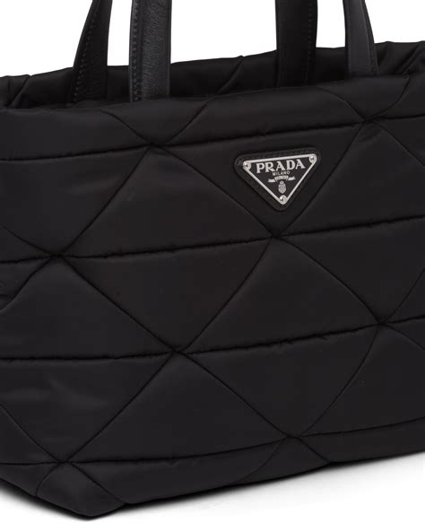 prada padded nylon bag|More.